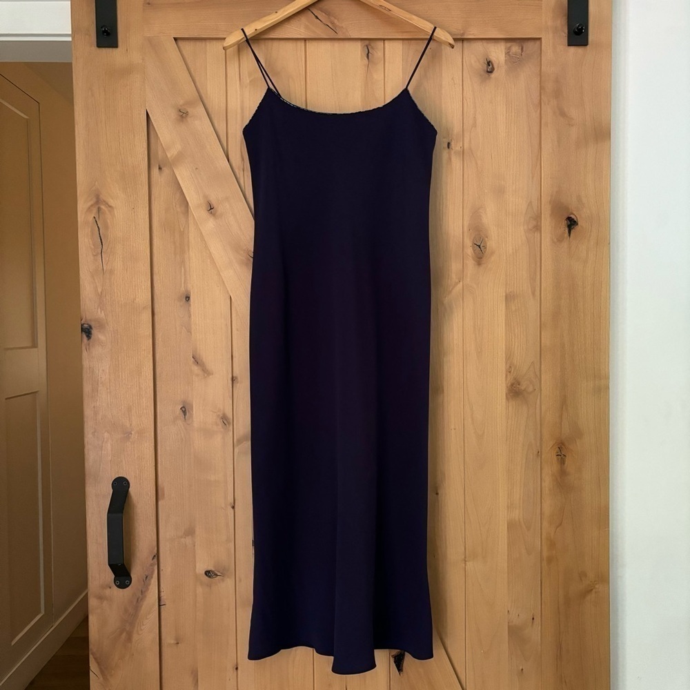 JONES NEW YORK Beaded Midi Slip Dress Purple Y2K Size 12